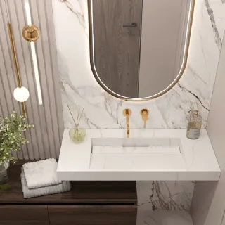 Раковина Armadi Art Flat 859-100-CLCT 100 см calacatta